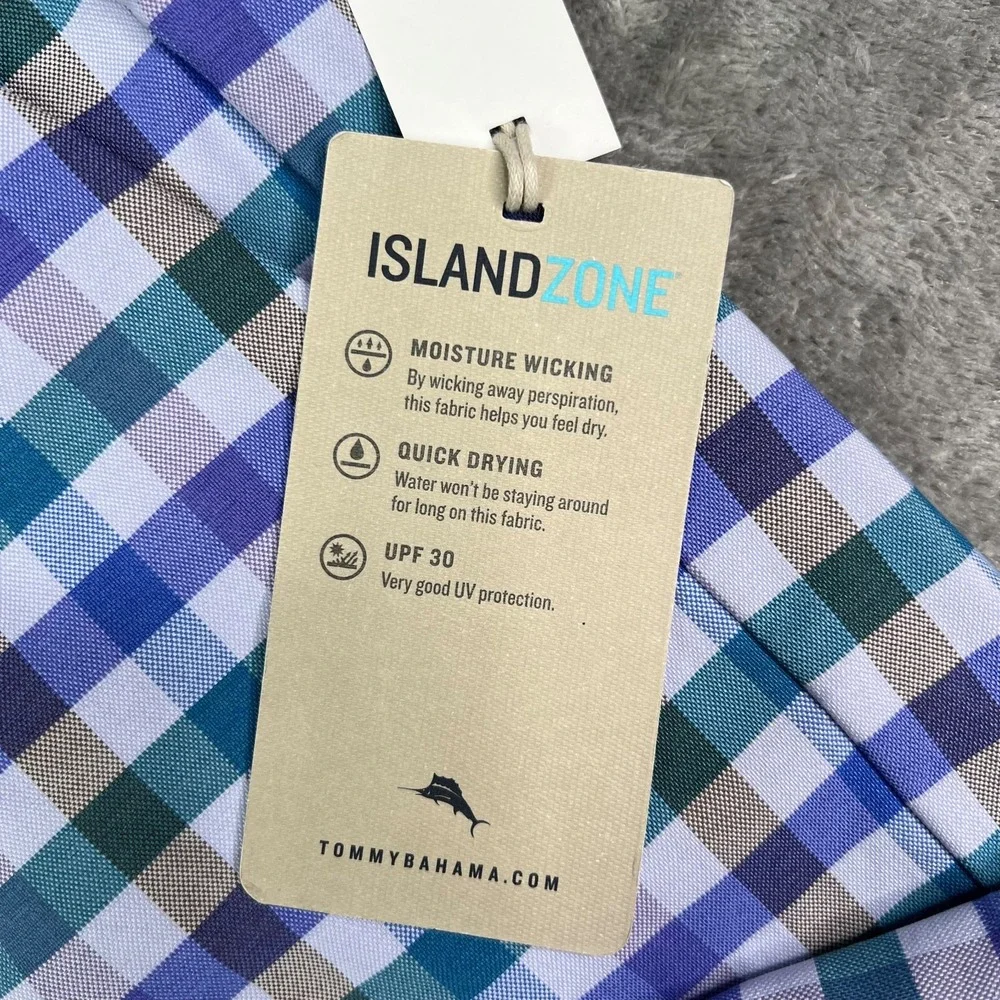 Tommy Bahama Island Zone Shorts Men 30 Multicolor Beach Driver Check Performance